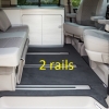 Passenger area carpet 2rails - T5/T6 (no Beach) - Titanium Black - 100 708 635